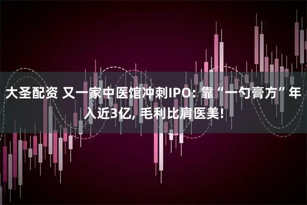 大圣配资 又一家中医馆冲刺IPO: 靠“一勺膏方”年入近3亿, 毛利比肩医美!